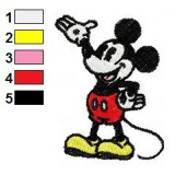 Mickey Mouse Embroidery Design 03